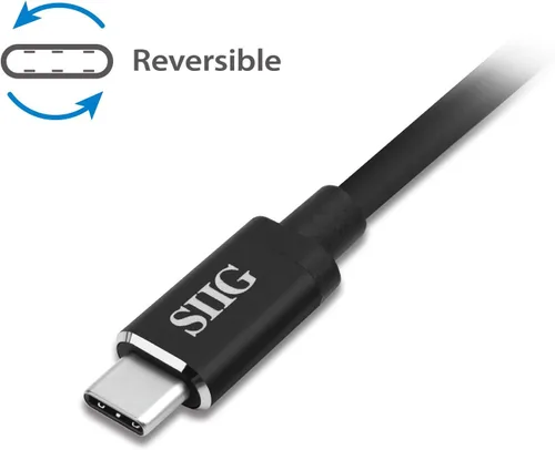 Miniatura 4 de SIIG CB-TC0C12-S1 Adaptador de cable USB tipo C a 4K HDMI - Compatible con Thunderbolt 3 - Convertidor macho a hembra - Diseño de enchufe reversible