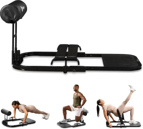 Lifepro Hip Thrust Machine – Adjustable Glutes Workout Equipment for Home – GluteBlast Foldable Booty Builder, Sissy Squat Machine, Thrust Glute