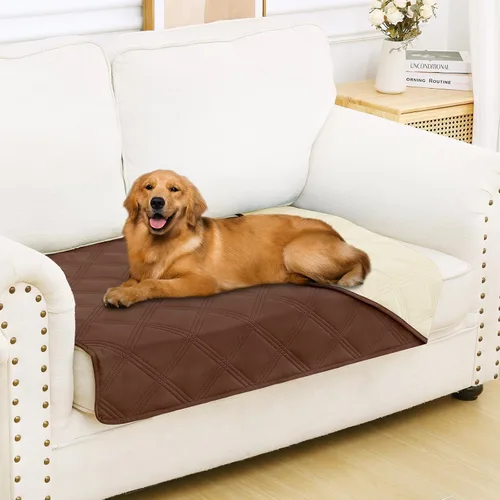 Miniatura 137 de Smiry Funda Impermeable para Cama de Perro, Manta Suave Reversible para Mascotas, Lavable a Prueba de Fugas para Gatos y Perros, Funda para Sofá