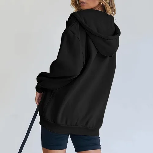 Miniatura 3 de Lingbing Sudaderas ligeras con capucha para mujer, sudaderas Y2K con capucha para mujer, sudaderas casuales de manga larga, chaquetas con bolsillos