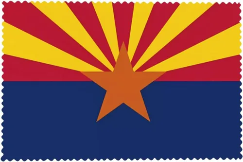 Miniatura 8 de Rectangular Placemats Set of 4, Heat Resistant Arizona Flag Printed Kitchen Dining Table Mats