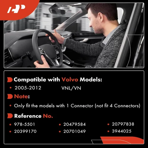 Miniatura 2 de A-Premium Interruptor de señal de giro Interruptor multifunción compatible con Volvo VNL VN 2005 2006 2007 2008 2009 2010 2011 2012 camión