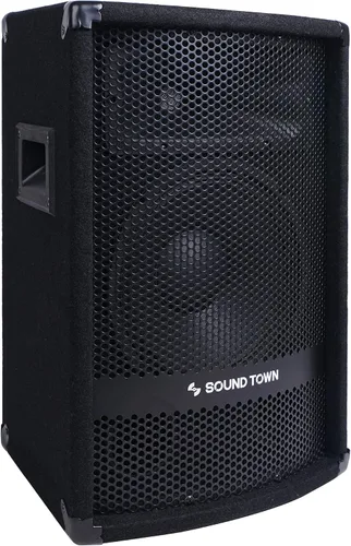 Sound Town Altavoces pasivos DJ/PA de 10" y 400 vatios con controladores de compresión para sonido en vivo, karaoke, bar, iglesia (METIS-110)