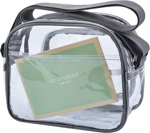 Miniatura 8 de Bolso bandolera transparente aprobado por el estadio adecuado para el trabajo viajes entrenamiento conciertos o deportes
