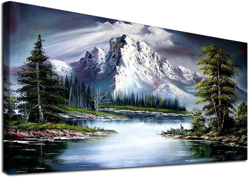 Miniatura 9 de JATOK Kits de pintura de diamantes para adultos, kits de arte de diamantes en cascada colorida 5D para principiantes, pintura de taladro redondo