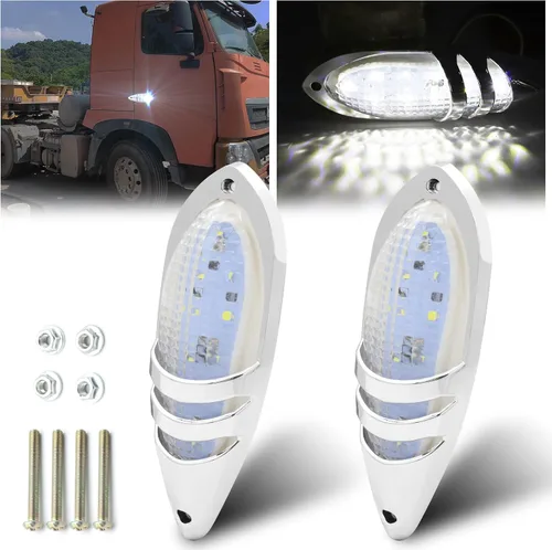 Miniatura 11 de Luces LED de marcador lateral, luces de marcador lateral de remolque, luces de marcador de remolque, luces de marcador laterales para camión Amarillo