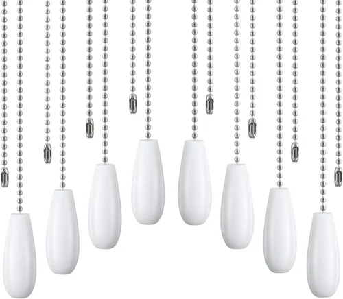 Miniatura 11 de Extensor de cadenas para ventilador de techo, 8 piezas, extensión de cadena colgante de madera para ventilador de lámpara de techo