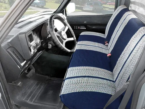 Miniatura 5 de Leader Accessories - Funda para asiento de coche, manta para sillín azul, universal para asientos de banco de camionetas de tamaño completo Manta