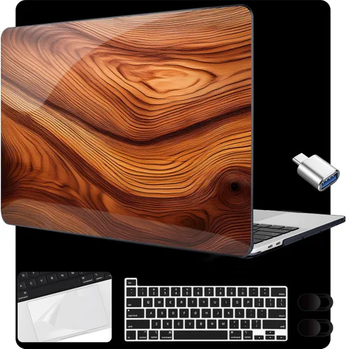 Miniatura 13 de MEEgoodo Funda para MacBook Pro de 13 pulgadas 2022 2021 2020 A2338 M2/M1 A2251 A2289 con Touch ID, fundas rígidas transparentes para laptop