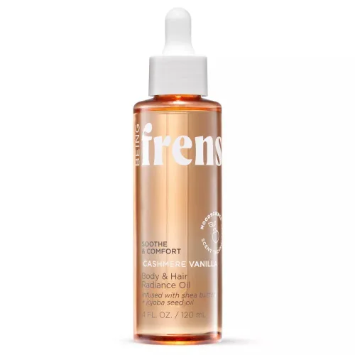 Aceite radiante para cuerpo y cabello con manteca de karité, jojoba para piel seca y cabello, momento para sentirse tranquilo, sereno y contenido, 4