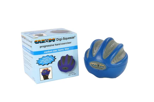 Miniatura 15 de CanDo 10-1995 Digi-squeeze Ejercitador para manos, Grande, M, Verde: Medio, 1