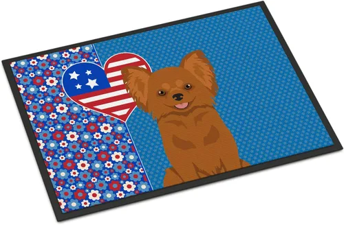 Miniatura 101 de Caroline's Treasures WDK5119JMAT Airedale Terrier USA - Tapete para interiores o exteriores, 24 x 36 pulgadas, tapete para puerta delantera