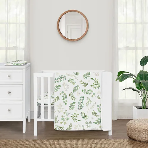 Miniatura 10 de Sweet Jojo Designs Juego de ropa de cama unisex de animales de la selva para bebé, bebé, cuarto de bebé, manta para recién nacido, manta portátil