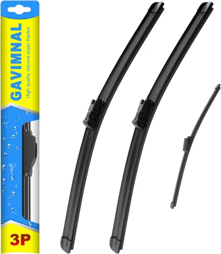 Miniatura 11 de Gavimnal® 15"+15"+13" escobillas limpiaparabrisas de silicona de repuesto para Jeep Wrangler JK 2008-2018 Jeep Wrangler 2007-2017, escobillas