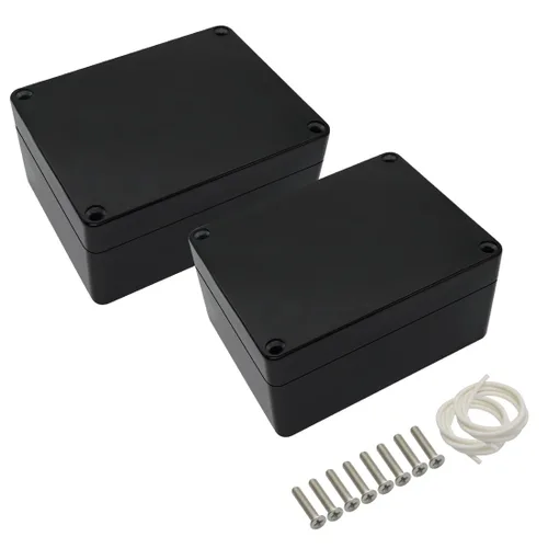 Miniatura 12 de LeMotech Caja de conexiones eléctricas de plástico ABS Caja de proyectos IP65 impermeable Caja de derivación universal para electrónicas Negro 2.48x