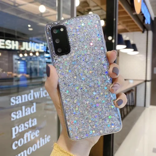 Miniatura 6 de Funda diseñada para Samsung Galaxy S22 Ultra, con purpurina brillante para mujeres y niñas, bonita funda protectora de goma delgada para Galaxy S22