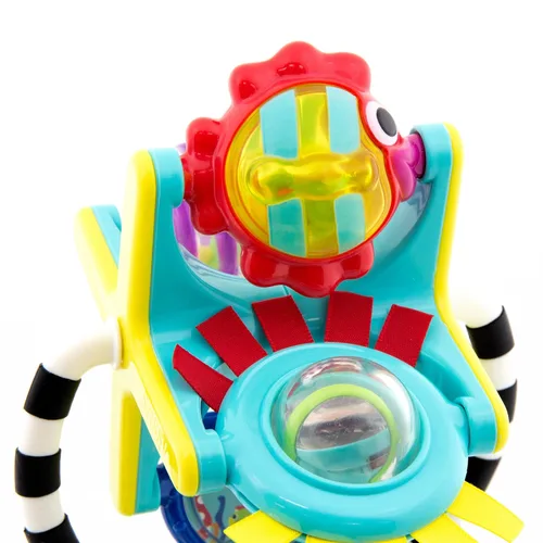 Miniatura 3 de Sassy Fishy Fascination Station 2 en 1 - Juguete para silla alta con ventosa, bandeja de desarrollo para aprendizaje temprano, a partir de 6 meses