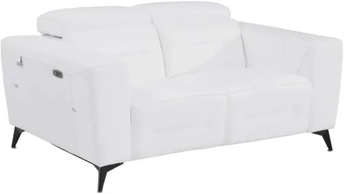 Miniatura 21 de BlackJack Furniture Ferrara - Sofá reclinable de cuero italiano de grano superior con puertos USB para cargar dispositivos, reposacabezas ajustables