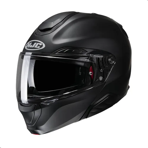 Miniatura 5 de Casco modular sólido para motocicleta HJC RPHA 91 con visor HJ-37 Pinlock, aprobado por DOT (Negro, X-Pequeño)
