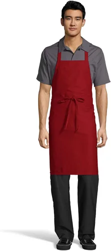 Miniatura 10 de Uncommon Threads Delantal con peto de restaurante clásico unisex para uniforme de trabajo