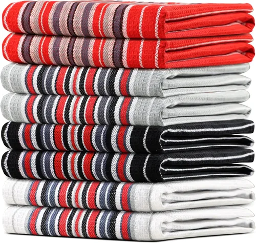 Miniatura 82 de Urban Villa Toallas de cocina 100% algodón, paquete de 6, altamente absorbentes, de secado rápido, súper suaves, de primera calidad, para cocina