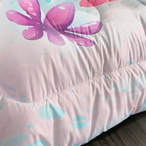 Miniatura 5 de CVHOUSE Juego de edredón Kawaii de tortuga marina, tamaño matrimonial, juego de ropa de cama con temática oceánica para niñas y niños, juego