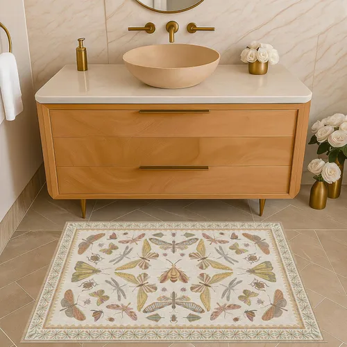 Miniatura 32 de Hazo Haus Alfombra de Baño Bohemia Lavable 2x3, Alfombras Pequeñas para Cocina, Tocador, Puerta Principal Entrada Interior, Antideslizante Pelo Bajo