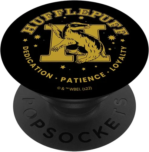 Harry Potter House Hufflepuff Dedicación Paciencia Lealtad PopSockets PopGrip intercambiable