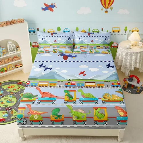 Miniatura 27 de QOOMO Ropa de cama Kawaii Axolotl para niños y niñas, diseño de flor de cerezo rosa, juego de ropa de cama súper suave para niños, con estrellas