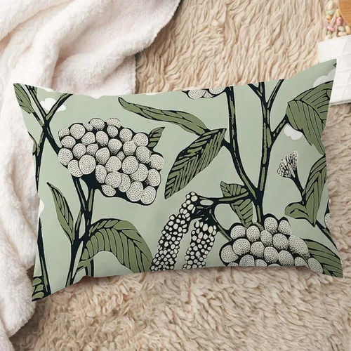Miniatura 22 de ArogGeld Fundas de cojín de estilo chinoiserie, diseño de flores y pájaros, color rosa rubor, diseño de animales de pavo real, jardín asiático