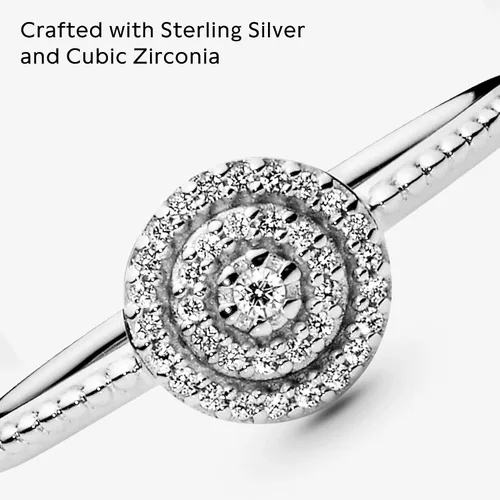 Miniatura 4 de PANDORA Anillo elegante de circonita cúbica brillante en plata de ley