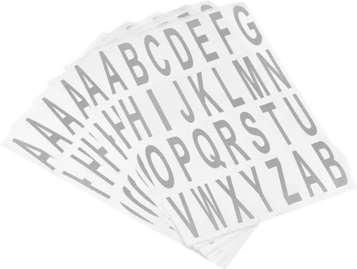 Miniatura 9 de MECCANIXITY Adhesivos de letras del alfabeto negro, etiqueta adhesiva de vinilo de PVC para buzón, dirección, ventana, puerta, paquete de 10