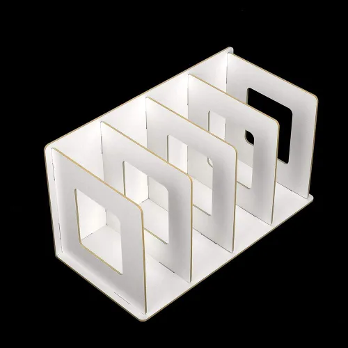 Miniatura 4 de Estantería para libros, muebles para el hogar, estantería para niños (blanco cálido)