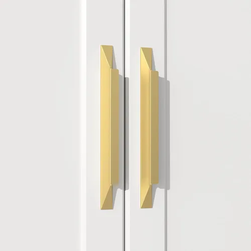 Miniatura 14 de Goldenwarm - Paquete de 5 manijas negras para cajones de 3-3/4 pulgadas, herrajes modernos para armarios, manijas para puertas de baño y vestidores