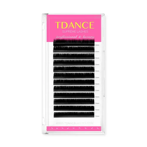 Miniatura 7 de Extensiones de pestañas TDANCE, pestañas falsas de color negro mate, CC D DD J B L, volumen y pestañas clásicas, extensiones de pestañas 0