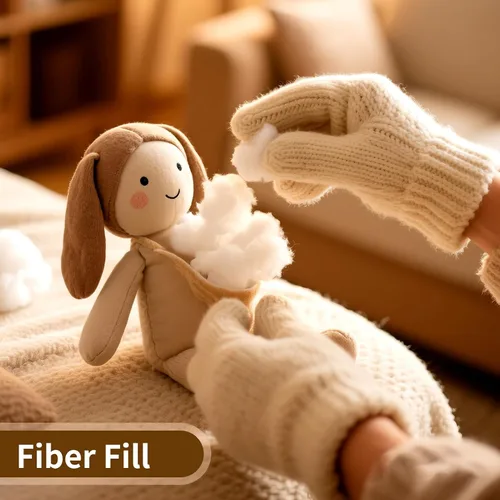 Miniatura 7 de Daylendar Relleno de Fibra de Poliéster 100g/0.22lb, Relleno de Fibra Premium para Manualidades, Relleno de Crochet Reciclable de Alta Resiliencia