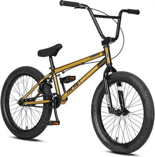 Miniatura 13 de cubsala Freestyle BMX Bike, 20 Inch Yaphet Bicycle for Teen Beginner and Adult Riders, Bike with Hi-Ten Steel Frame, Multiple
