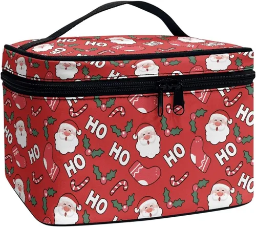 Miniatura 15 de doginthehole Bolsa de maquillaje, bolsa de cosméticos de viaje, bolsa de aseo portátil grande, organizador de accesorios para mujeres y niñas