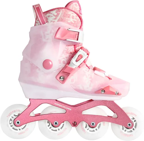 Patines en línea para mujeres, adultos y niñas, patines de ruedas para interiores y exteriores con tamaño ajustable