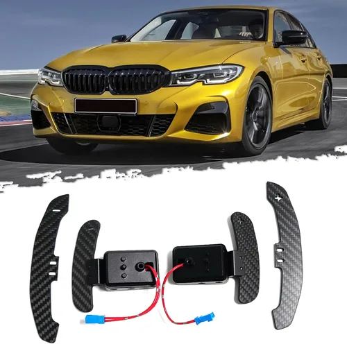 Miniatura 2 de Cambio magnético de paletas de coche para BMW M2 M3 M4 G87 G20 G30 G80 G82 F80 F82 F87 F30 F32 Z4 G29 F20 F30 F31 F32 F33 G22 G23, fibra de carbono