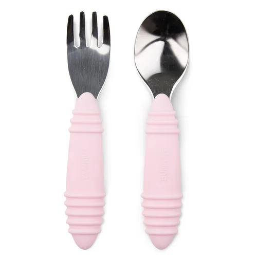 Miniatura 22 de Bumkins Juego de utensilios para bebés, Chewtensils cucharas de silicona para mojar, autoalimentación, destete dirigido por el bebé, aprendizaje