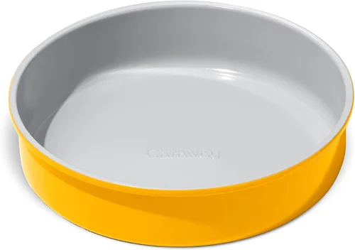 Miniatura 10 de Caraway Sartén Circular de Cerámica Antiadherente de 9" - Revestimiento de Cerámica Naturalmente Resbaladizo - No Tóxico, Libre de PTFE y PFOA - Gris