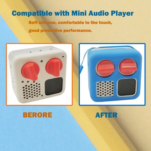 Miniatura 4 de Funda antideslizante de silicona para el reproductor de audio YOTO Mini, funda protectora para el mini reproductor; Accesorio para reproductores