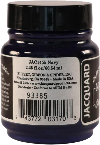 Miniatura 5 de Jacquard Productos Jacquard Pintura acrílica neopaca de 2.25 onzas, serie de zapatillas azul marino