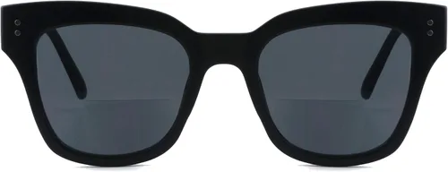 Lentes de sol bifocales para mujeres y hombres, a la moda, cuadrados, para lectura de sol, lentes de lectura UV400 al aire libre superior 0 fuerza