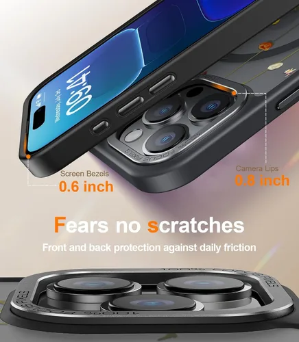 Miniatura 421 de Goodon para iPhone 15 Pro Max con protector de pantalla de privacidad, compatible con Magsafe, funda translúcida mate a prueba de golpes - Linda