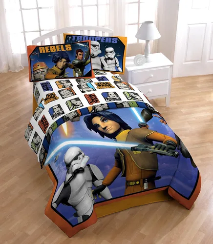 Miniatura 2 de Star Wars Rebels - Juego de sábanas tamaño individual de 3 piezas