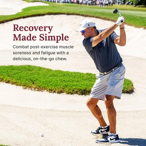 Miniatura 7 de For Wellness Recovery Gummies Restore Suplementos de energía de cereza ácida con electrolitos para el dolor muscular, rendimiento y recuperación