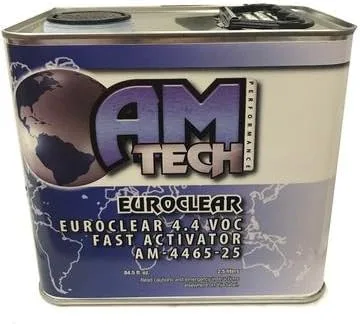 Miniatura 3 de Amtech AM-4400-5 4.4 VOC EuroClear Advanced European Technology Clearcoat Kit/W Activator (AM-4475 M)