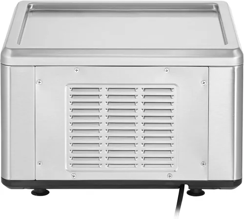 Miniatura 9 de VEVOR Máquina de helado frito, 12.6" x 8.5", 120 W, máquina para hacer rollos de helado salteado con compresor y 2 raspadores, para hacer rollos